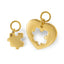Dije complementario de corazon y rompecabezas 13mm
