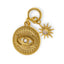 Charm de moneda con ojo cosmico sol y luna 16mm