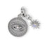 Charm de moneda con ojo cosmico sol y luna 16mm