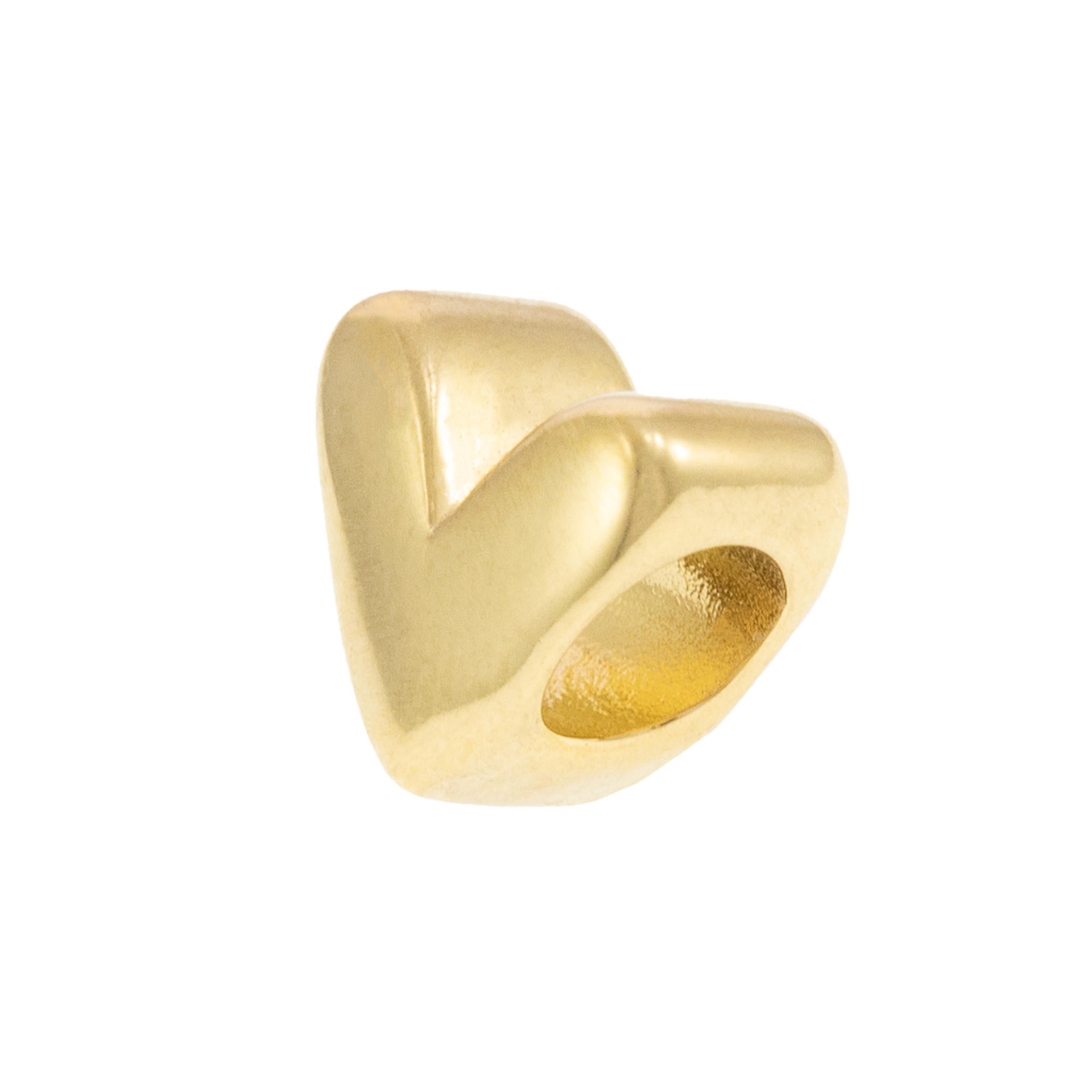 Charm de corazon liso 10mm