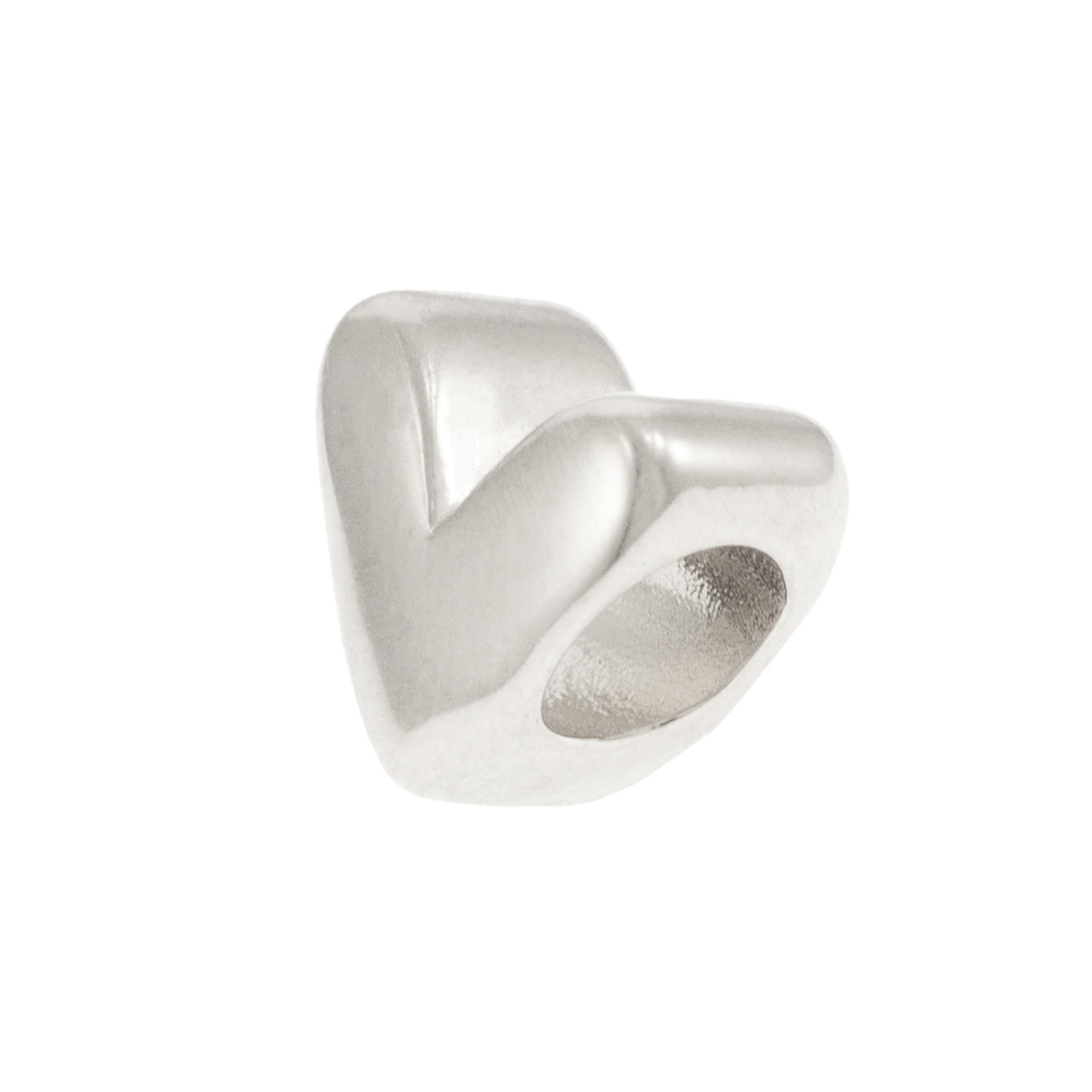 Charm de corazon liso 10mm