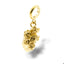 Charm corazon anatomico con flores 16mm