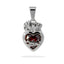 Dije del sagrado corazon con cristal 18mm