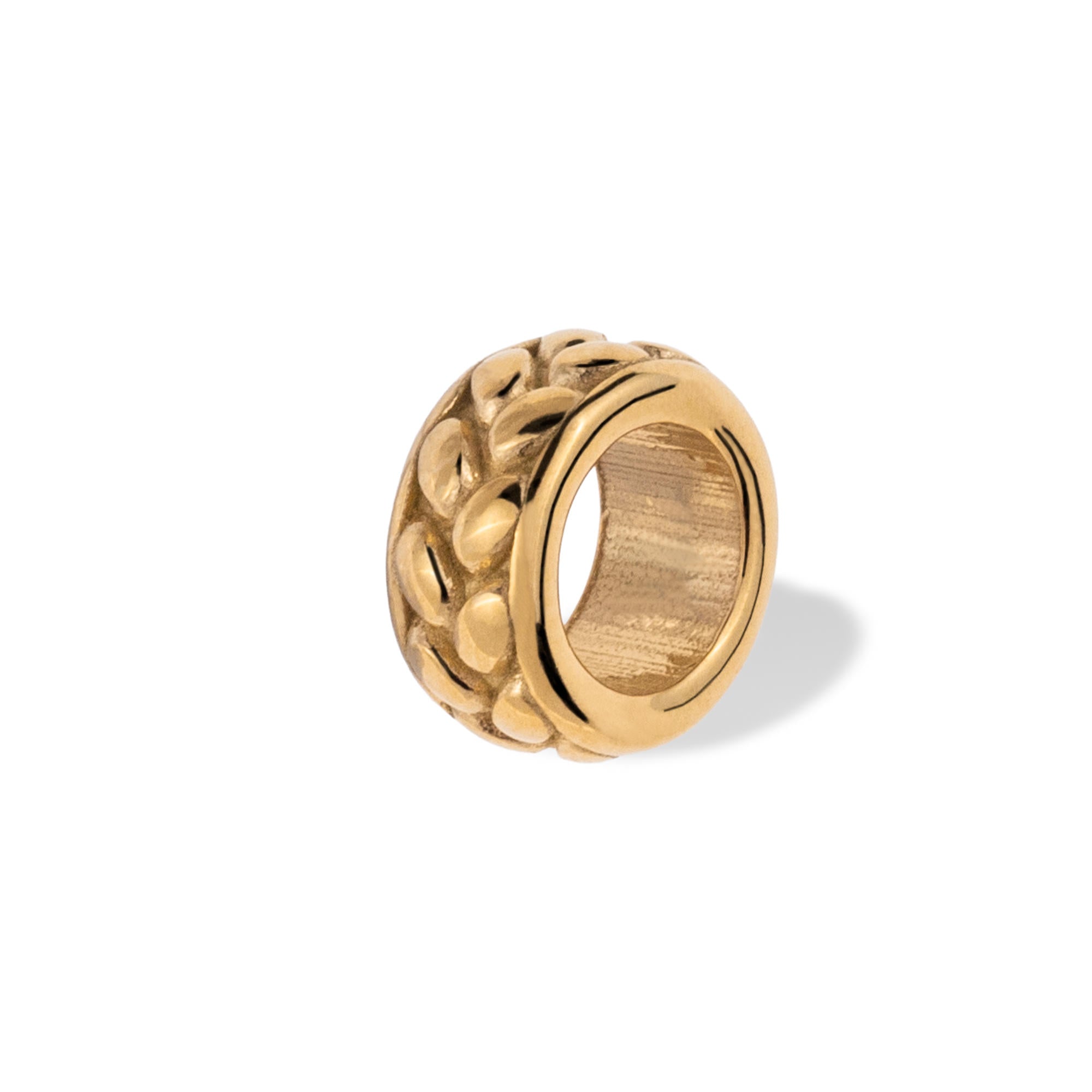 Charm rondel con diseño de espiga 4mm