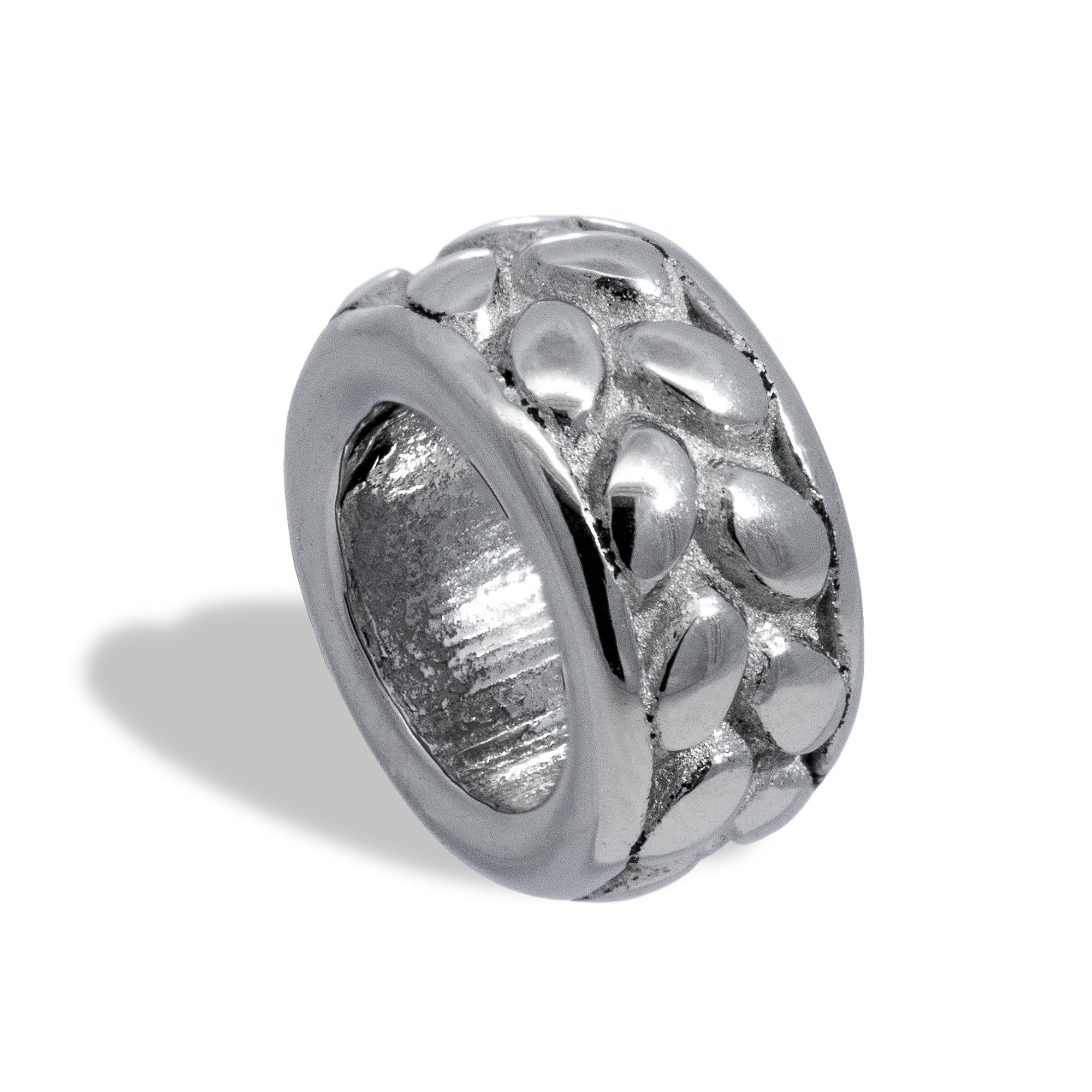 Charm rondel con diseño de espiga 4mm