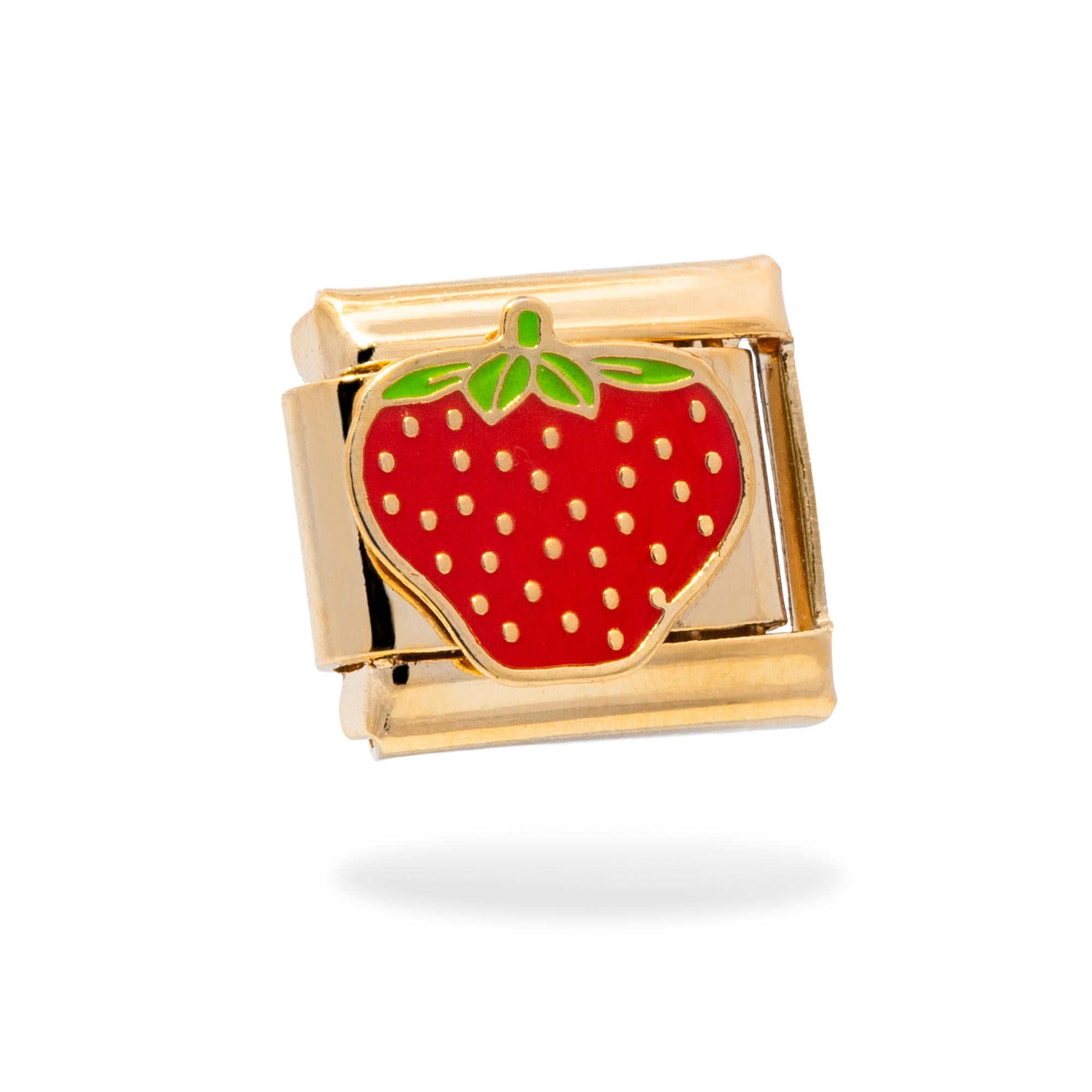 Charm eslabon italiano fresa esmaltada 9x10mm