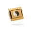 Charm eslabon italiano yin yang esmaltado 9x10mm