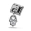 Charm eslabon italiano mano de fatima con cristales 9x10mm