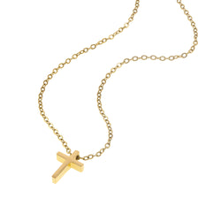 Collar religioso cruz lisa 44cm
