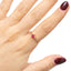 Anillo circonias rombo fucsia ajustable