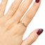 Anillo circonias multicolor ajustable