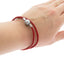 Pulsera caballero vinil trenzada broche bola 20cm