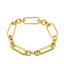 Brazalete Eslabon Largo 20CM Dorado