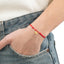 Pulsera de hilo ajustable medalla san benito 8mm