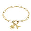 Pulsera de sol y colibri 19cm DORADO