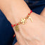 Pulsera hilo ajustable rojo suerte proteccion abundancia 2mm