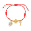 Pulsera hilo ajustable rojo suerte proteccion abundancia 2mm