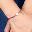 Pulsera hilo ajustable rojo suerte proteccion abundancia 2mm