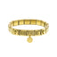 Brazalete flexible italiano con cruces medalla san benito 9mm