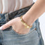 Brazalete flexible italiano con cruces medalla san benito 9mm
