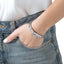 Brazalete flexible italiano con cruces medalla san benito 9mm