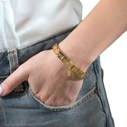 Brazalete Italiano ajustable Virgen de Guadalupe 9mm