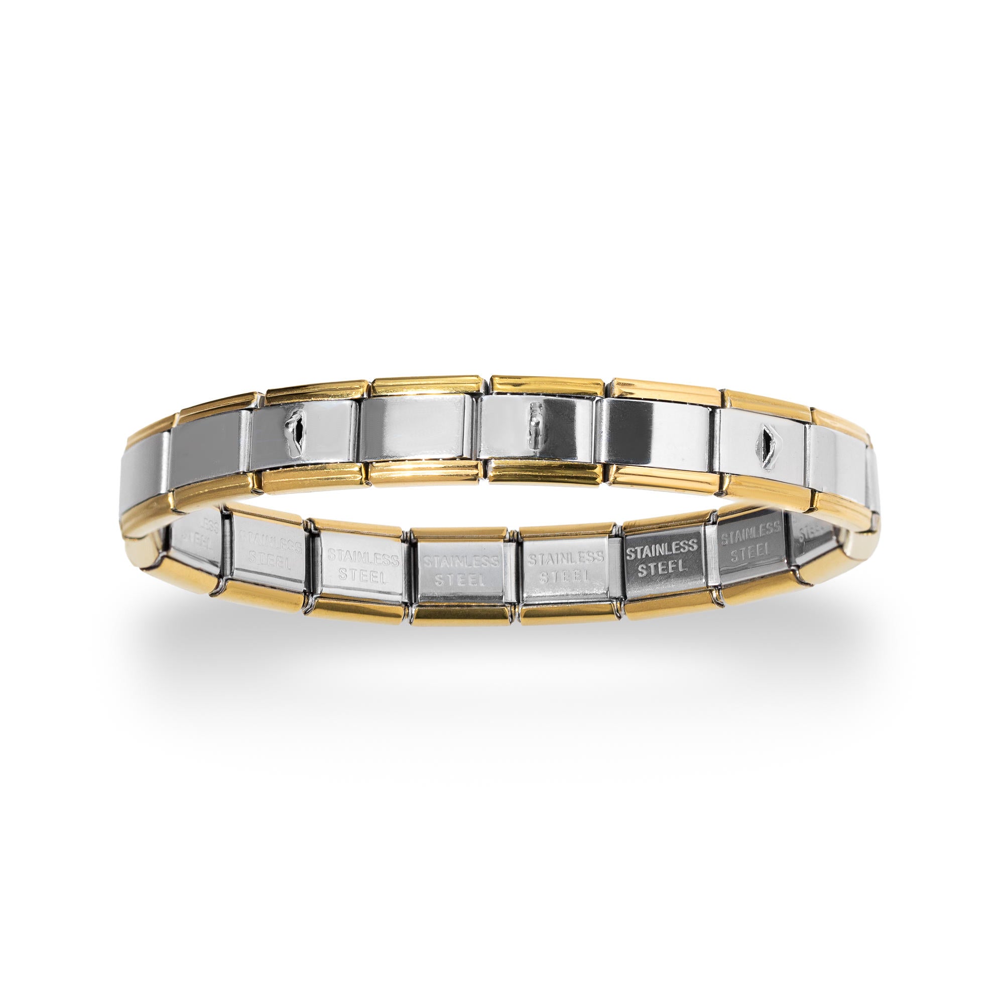 Brazalete ajustable italiano con argollas 9mm
