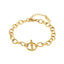 Pulsera Eslabon Oval con Broche T 15CM DORADO