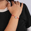 Pulsera hilo ajustable rojo con corazon 10mm