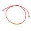 Pulsera Ajustable de hilo rojo con balines DORADO