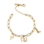 Pulsera eslabon largo dijes vaqueros 20cm