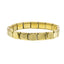 Brazalete Italiano Medalla de San Benito 9MM Dorado