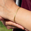 Pulsera de cadena planchada 21cm