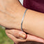 Pulsera de cadena planchada 21cm