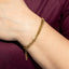 Pulsera barbada doble 21cm