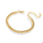 Pulsera barbada doble 21cm
