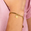 Pulsera eslabon 3x1 medallas san benito 17-20cm