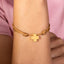 Pulsera hilo ajustable cafe cruz cuadrada transversal 1mm
