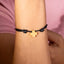 Pulsera hilo ajustable cruz cuadrada transversal 1mm