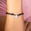 Pulsera hilo ajustable cruz cuadrada transversal 1mm