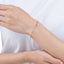 Pulsera con triangulos martillados 17cm