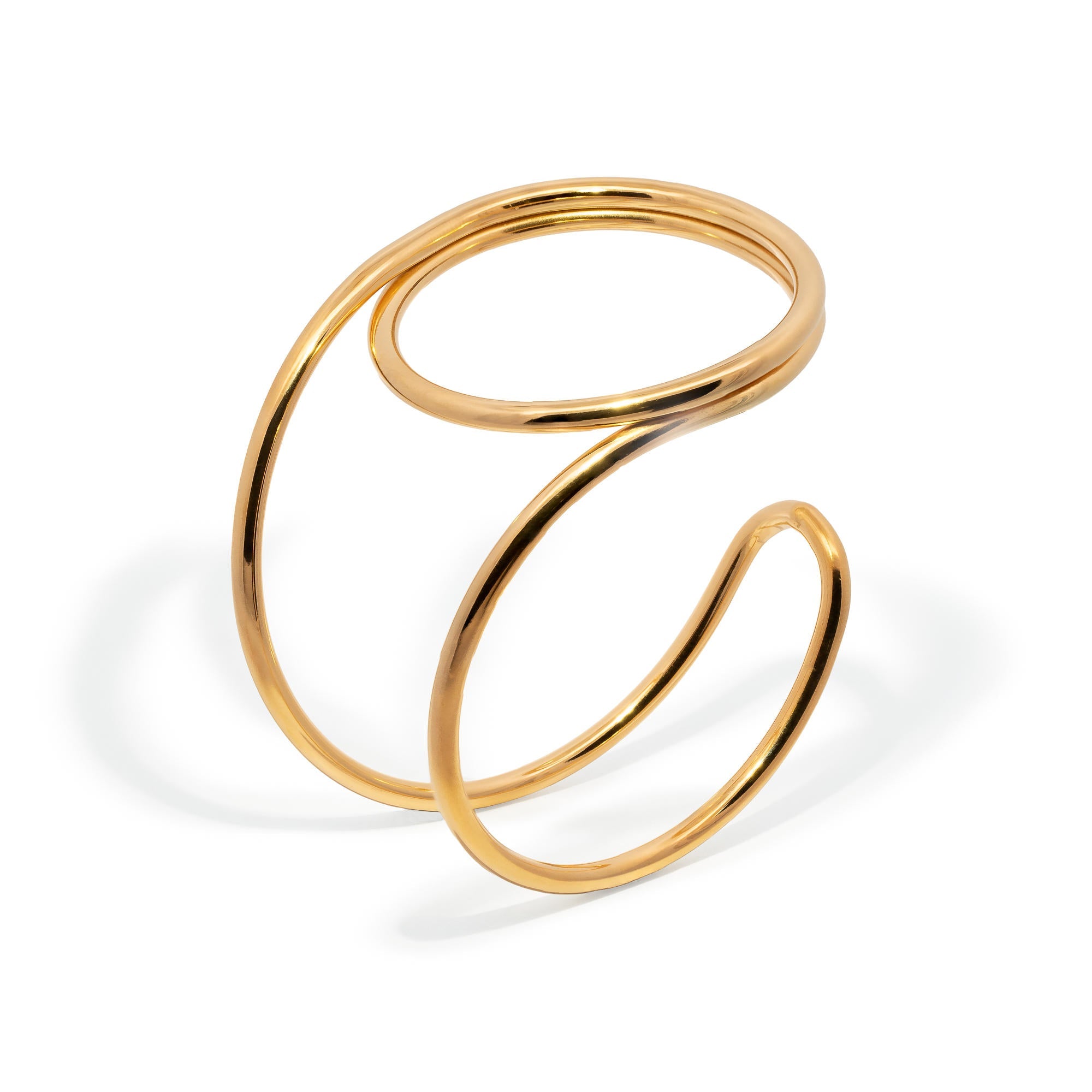 Brazalete minimalista abierto en forma circular 50mm