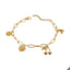 Pulsera de cerezas y corazones 17-20cm