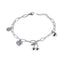 Pulsera de cerezas y corazones 17-20cm