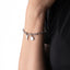 Pulsera dije de llave y medalla de san benito 17-20cm