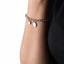 Pulsera dije corazon y medalla virgen de guadalupe 17-20cm