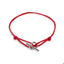 Pulsera hilo rojo broche t de corazon ajustable