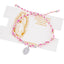 Misterio ajustable hilo rosa medalla Virgen de Guadalupe 4mm