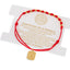 Misterio ajustable hilo rojo medalla cuadrada San Benito 3mm