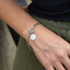 Pulsera de eslabon 3x1 con medalla de san benito 19cm